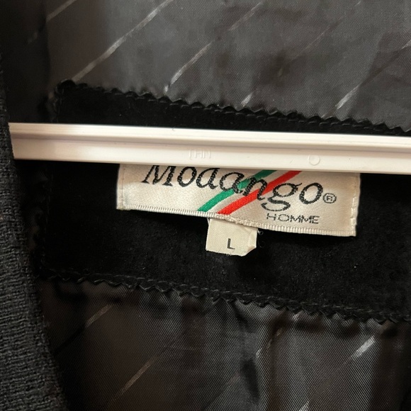 Modango Men’s Suede Jacket Cardigan Wool Blend Size Large Vintage - Picture 3 of 9